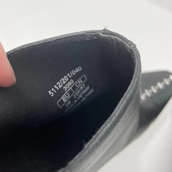 Zara Faux Leather Studded Boots Booties Heels Sz 9 - Picture 6 of 9